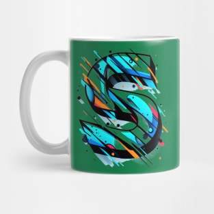 Letter S design graffity style Mug